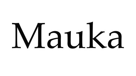 mauka meaning